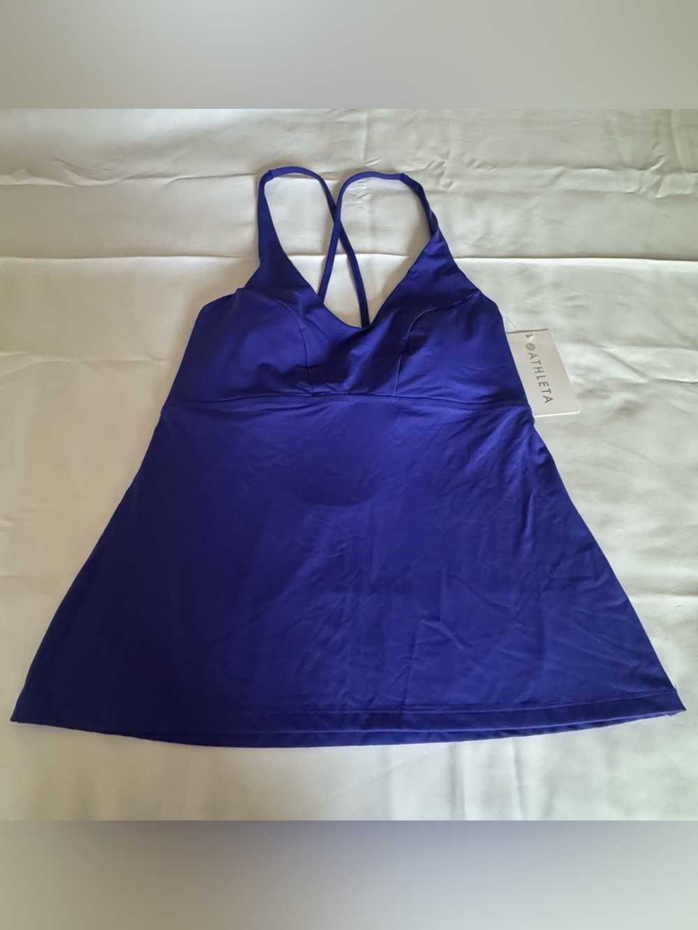 Athleta Blue D-DD Triangle Tankini